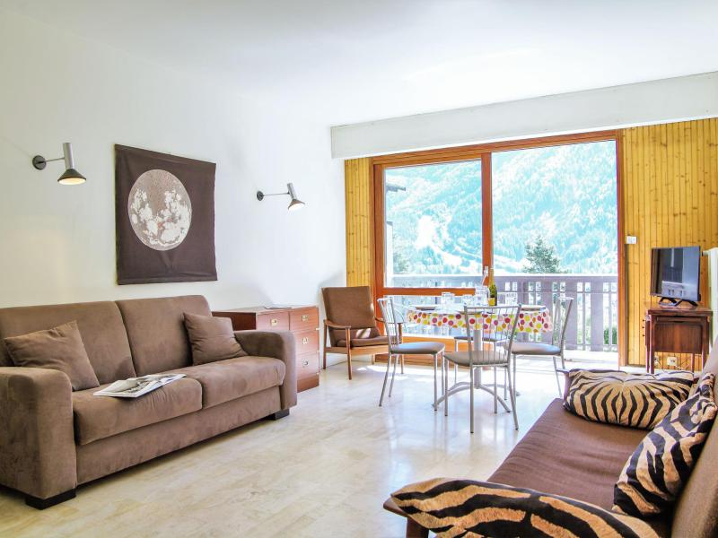 Ski verhuur Appartement 2 kamers 4 personen (22) - Le Brévent - Chamonix - Woonkamer