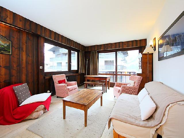 Ski verhuur Appartement 3 kamers 6 personen (14) - Le Brévent - Chamonix - Woonkamer