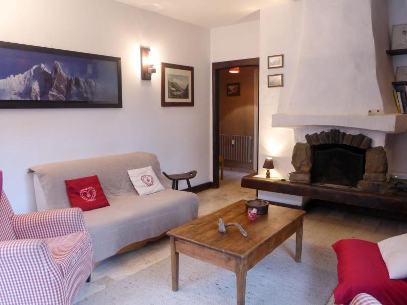 Ski verhuur Appartement 3 kamers 6 personen (14) - Le Brévent - Chamonix - Woonkamer