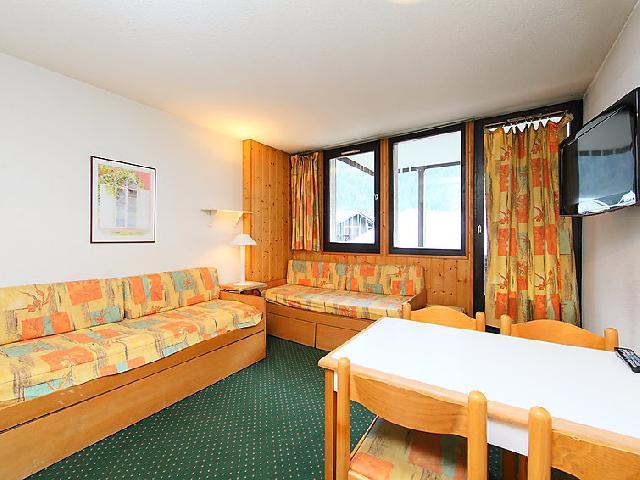 Ski verhuur Appartement 1 kamers 4 personen (1) - Le Grépon - Chamonix - Woonkamer