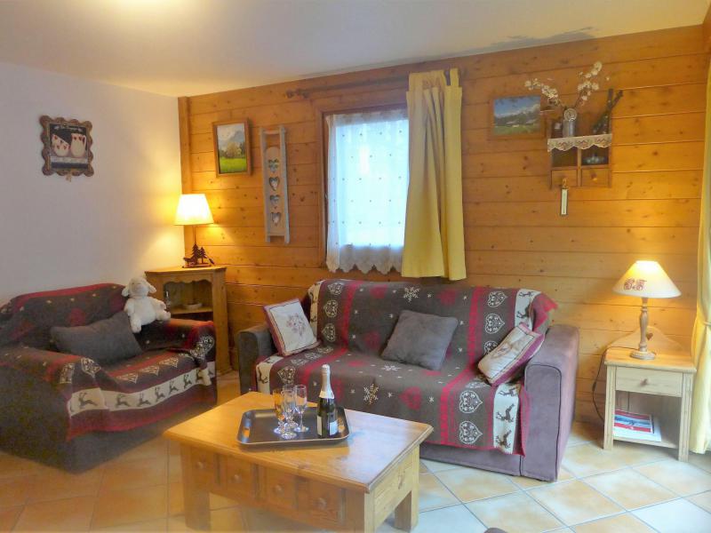 Skiverleih 3-Zimmer-Appartment für 4 Personen (1) - Le Krystor - Chamonix - Wohnzimmer