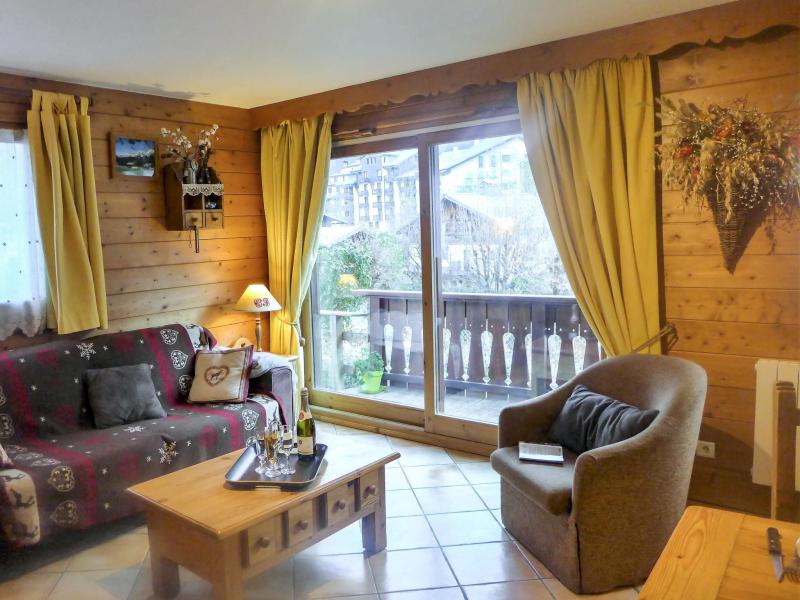 Ski verhuur Appartement 3 kamers 4 personen (1) - Le Krystor - Chamonix - Woonkamer