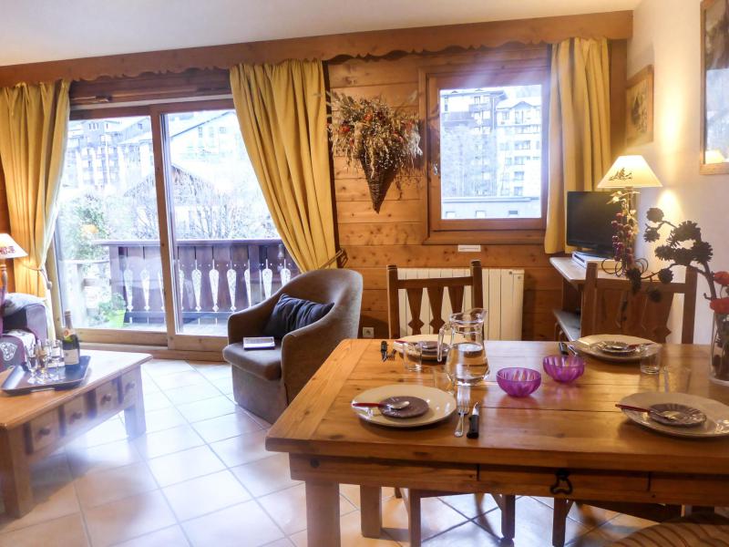 Ski verhuur Appartement 3 kamers 4 personen (1) - Le Krystor - Chamonix - Woonkamer