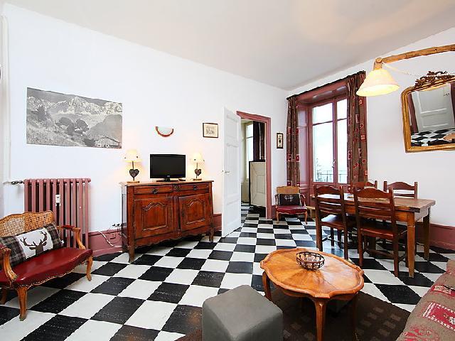 Wynajem na narty Apartament 2 pokojowy 4 osób (3) - Le Majestic - Chamonix - Pokój gościnny