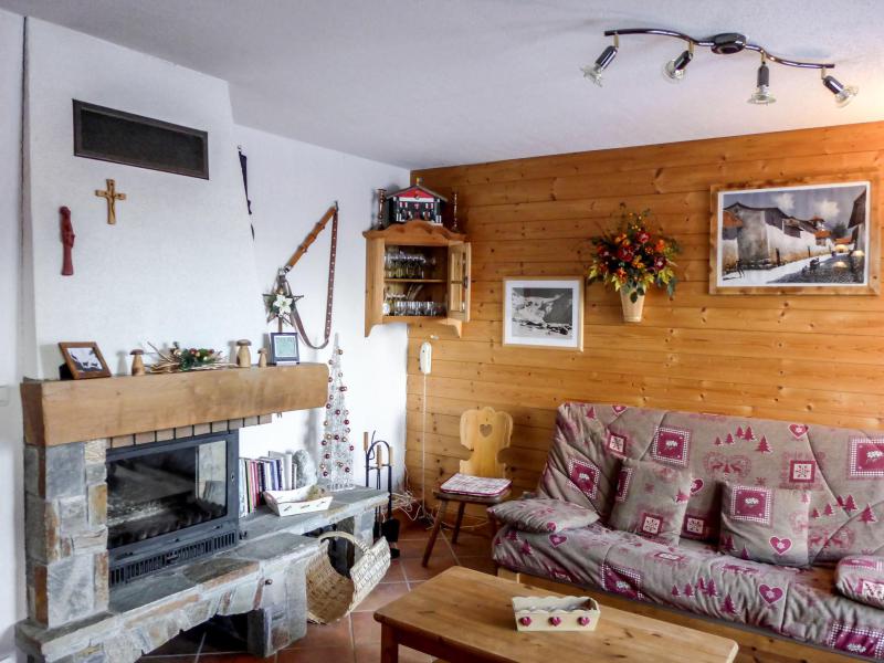 Rent in ski resort 3 room apartment 5 people (1) - Le Plan des Reines - Chamonix - Living room