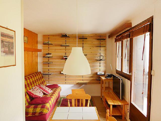 Skiverleih 1-Zimmer-Appartment für 4 Personen (14) - Les Chalets de Champraz - Chamonix - Wohnzimmer