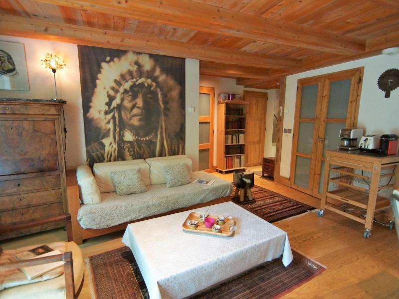 Skiverleih 3-Zimmer-Appartment für 4 Personen (1) - Les Jardins de l'Astoria - Chamonix - Wohnzimmer