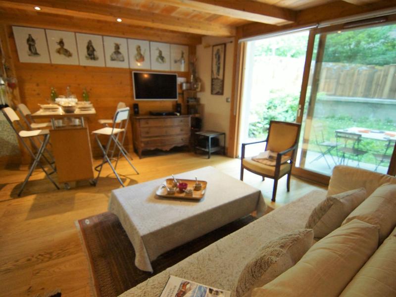 Ski verhuur Appartement 3 kamers 4 personen (1) - Les Jardins de l'Astoria - Chamonix - Woonkamer