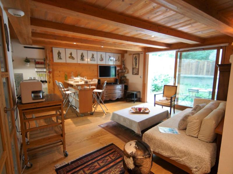 Ski verhuur Appartement 3 kamers 4 personen (1) - Les Jardins de l'Astoria - Chamonix - Woonkamer