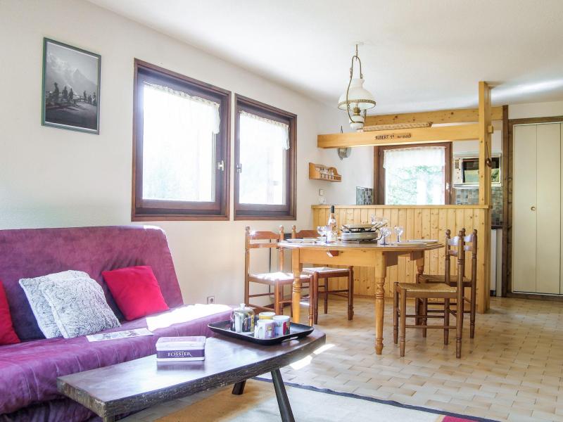 Skiverleih 3-Zimmer-Appartment für 4 Personen (2) - Les Pelarnys - Chamonix - Wohnzimmer