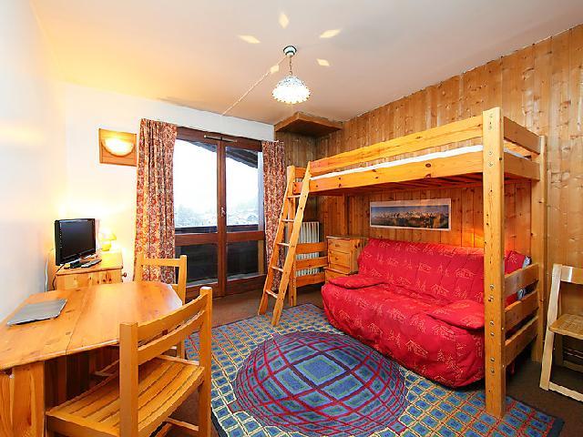 Ski verhuur Appartement 1 kamers 2 personen (1) - Les Périades - Chamonix - Woonkamer
