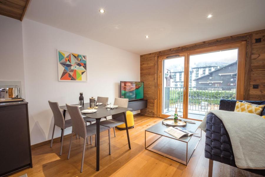 Rent in ski resort 2 room apartment 2 people (ALLEGRIA) - Résidence Androsace du Lyret - Chamonix - Living room