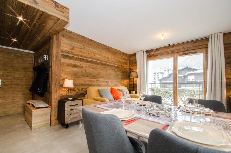 Skiverleih 2-Zimmer-Appartment für 4 Personen (JOY) - Résidence Androsace du Lyret - Chamonix - Wohnzimmer