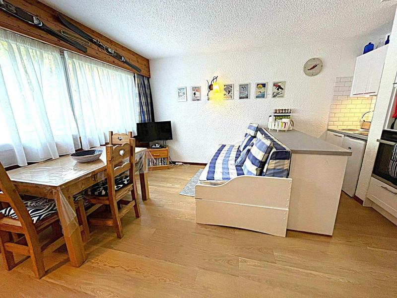 Ski verhuur Studio 2-4 personen (Dale) - Résidence le Clos du Savoy - Chamonix - Woonkamer