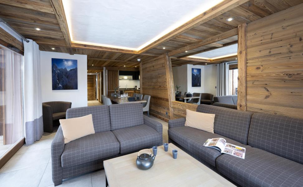 Rent in ski resort 4 room apartment 8 people - Résidence le Cristal de Jade - Chamonix - Living room