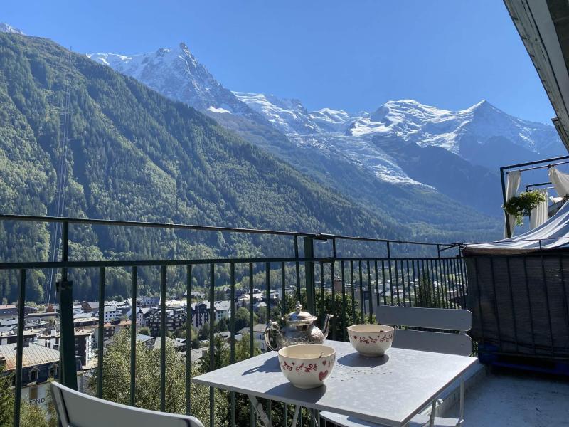 Rent in ski resort 2 room apartment 4 people (icone) - Résidence le Majestic - Chamonix - Terrace