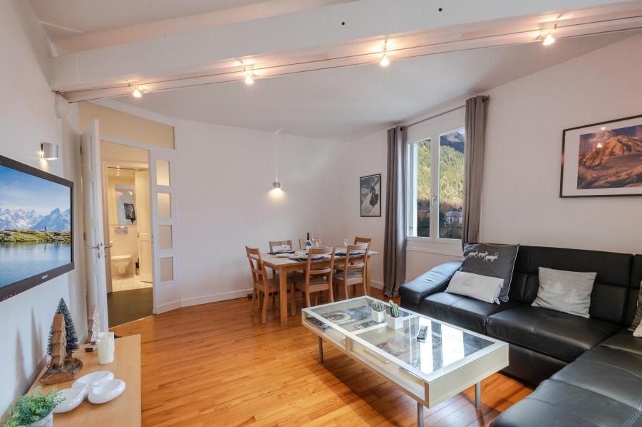 Rent in ski resort 3 room apartment 5 people (liza ) - Résidence le Majestic - Chamonix - Living room