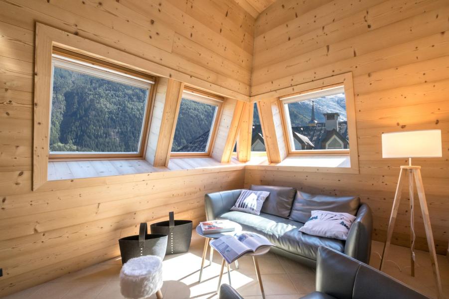 Ski verhuur Appartement 5 kamers 8 personen (BOHEME) - Résidence le Paradis - Chamonix - Woonkamer