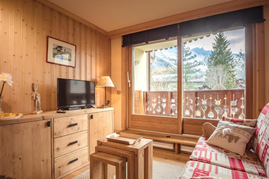 Ski verhuur Appartement 2 kamers 4 personen (Samarachx) - Résidence les Chalets du Savoy - Kashmir - Chamonix - Woonkamer