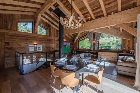 Ski verhuur Chalet 4 kamers 8 personen (BlackWood) - Black Wood - Chamonix - Woonkamer