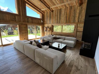 Ski verhuur Chalet triplex 7 kamers 10 personen - Chalet Black Rock - Chamonix - Woonkamer