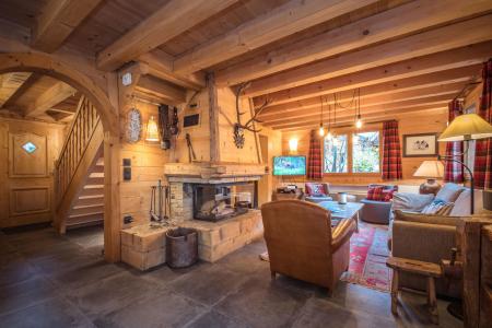 Ski verhuur Chalet 6 kamers 9 personen - Chalet Macha - Chamonix - Woonkamer