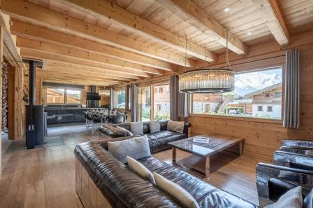 Rent in ski resort 6 room duplex chalet 11 people (Marius) - Chalet Marius - Chamonix - Living room