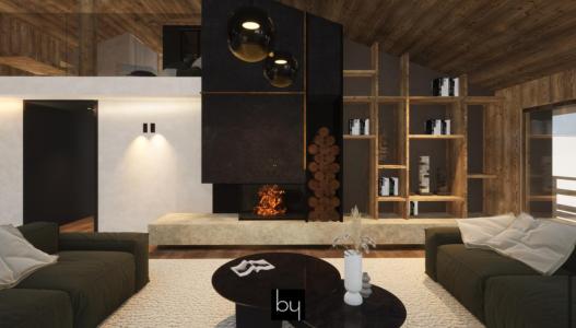 Rent in ski resort 8 room triplex chalet 12 people - Chalet Patagonia - Chamonix - Living room