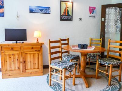 Skiverleih 1-Zimmer-Appartment für 4 Personen (1) - Les Pècles - Chamonix - Wohnzimmer