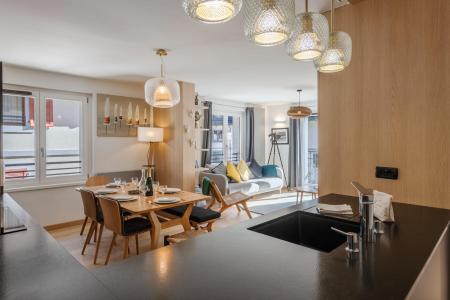 Rent in ski resort 5 room apartment 8 people (Milos) - Résidence Alpes 4 - Chamonix - Living room
