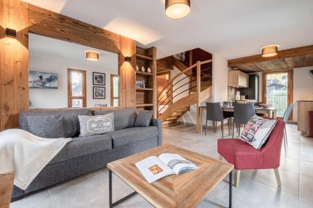 Skiverleih 4 Zimmer Maisonettewohnung für 6 Personen (HOPE) - Résidence Androsace du Lyret - Chamonix - Wohnzimmer