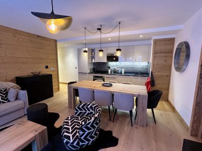 Ski verhuur Appartement 4 kamers 6 personen (CHOUETTE) - Résidence Blanc Mont-Blanc - Chamonix - Woonkamer