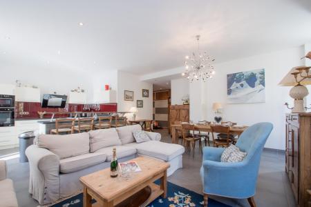 Rent in ski resort 4 room apartment 6 people (SCALA) - Résidence du Mont-Blanc - Chamonix - Living room