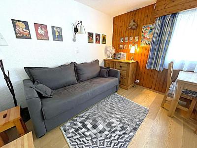 Ski verhuur Studio 2-4 personen (Dale) - Résidence le Clos du Savoy - Chamonix - Woonkamer