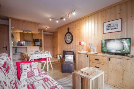 Ski verhuur Appartement 2 kamers 4 personen (Samarachx) - Résidence les Chalets du Savoy - Chamonix - Woonkamer