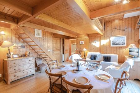 Rent in ski resort 5 room apartment 6-8 people - Résidence les Chalets du Savoy - Orchidée - Chamonix - Living room