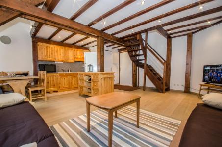 Ski verhuur Appartement duplex 3 kamers 4 personen (antares) - Villa 1930 - Chamonix - Woonkamer