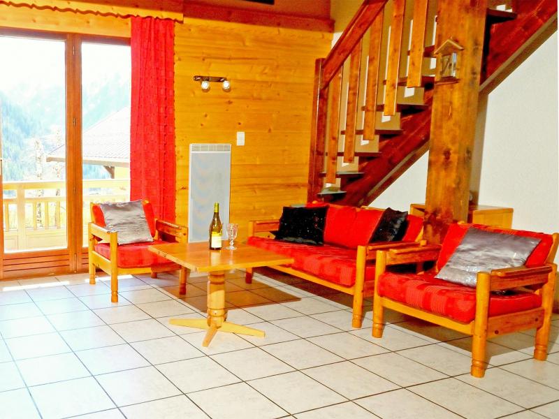 Rent in ski resort Chalet Carella - Champagny-en-Vanoise - Living room
