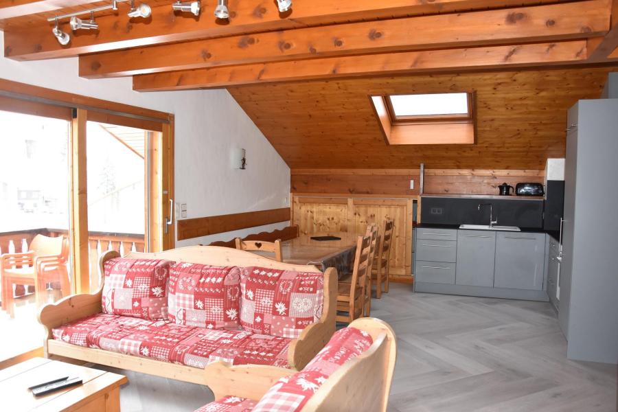 Skiverleih 5 Zimmer Maisonettewohnung für 10 Personen (3) - Chalet Cristal - Champagny-en-Vanoise - Wohnzimmer