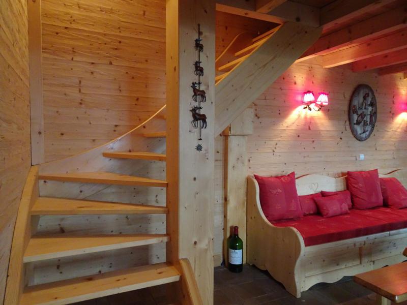 Wynajem na narty Domek górski duplex 2 pokojowy dla 8 osób - Chalet la Ravière - Champagny-en-Vanoise - Pokój gościnny