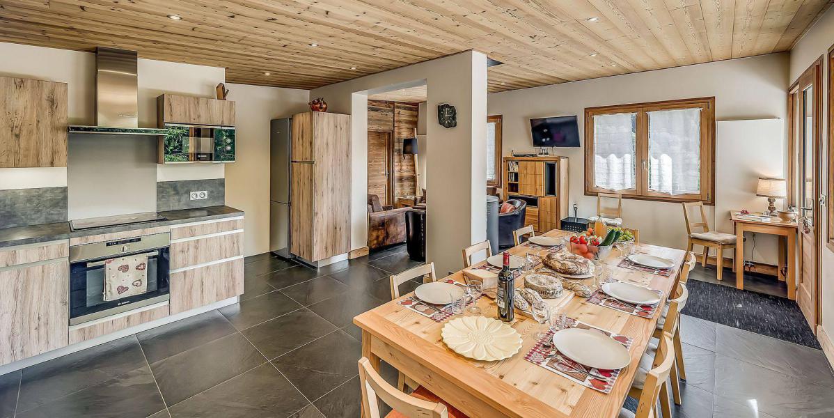 Ski verhuur Chalet 5 kamers 10 personen (CH) - Chalet les Lauzes - Champagny-en-Vanoise - Woonkamer