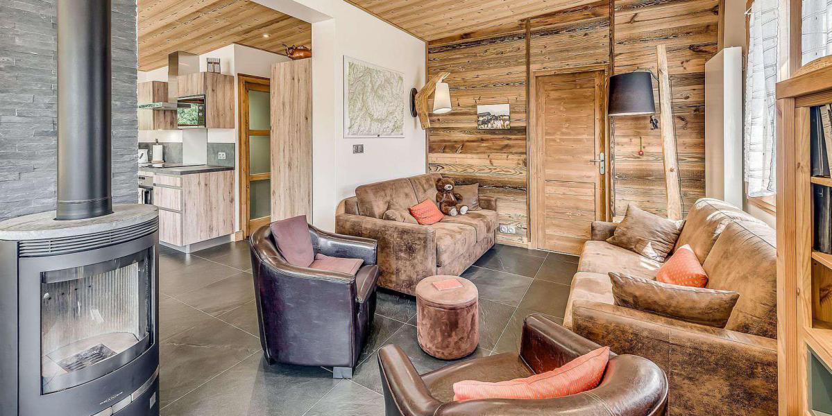 Ski verhuur Chalet 5 kamers 10 personen (CH) - Chalet les Lauzes - Champagny-en-Vanoise - Woonkamer