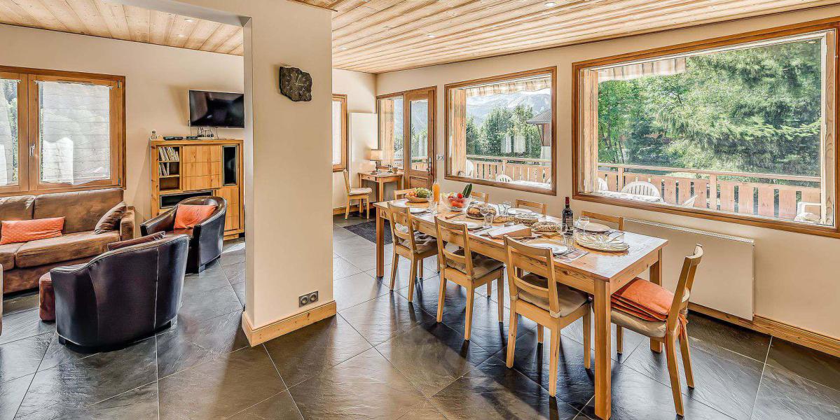 Ski verhuur Chalet 5 kamers 10 personen (CH) - Chalet les Lauzes - Champagny-en-Vanoise - Woonkamer