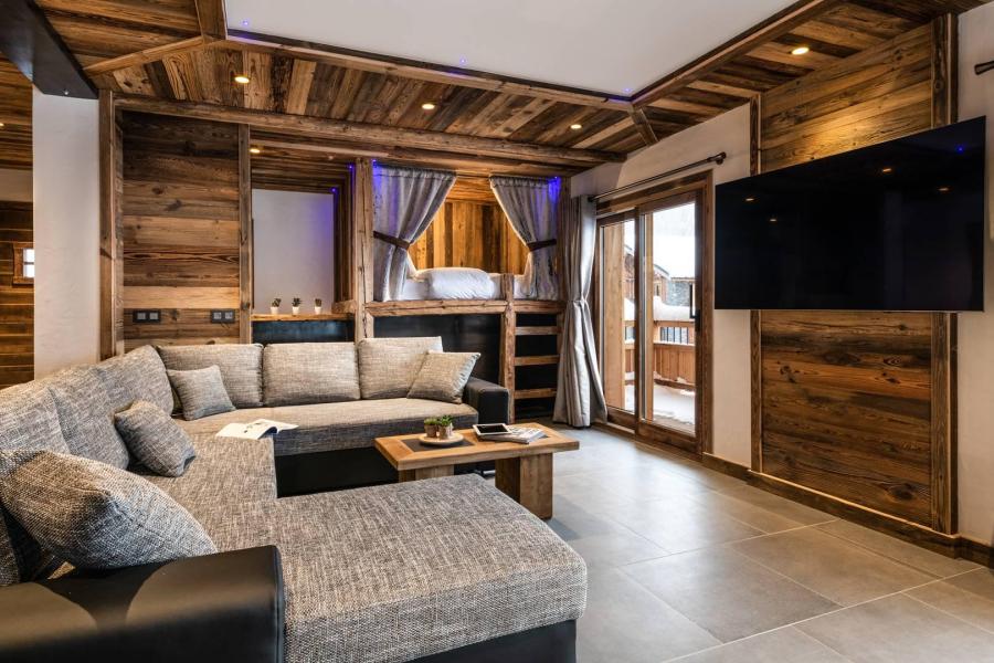 Rent in ski resort 6 room chalet 12 people - Chalet Saint Maurice - Champagny-en-Vanoise - Living room