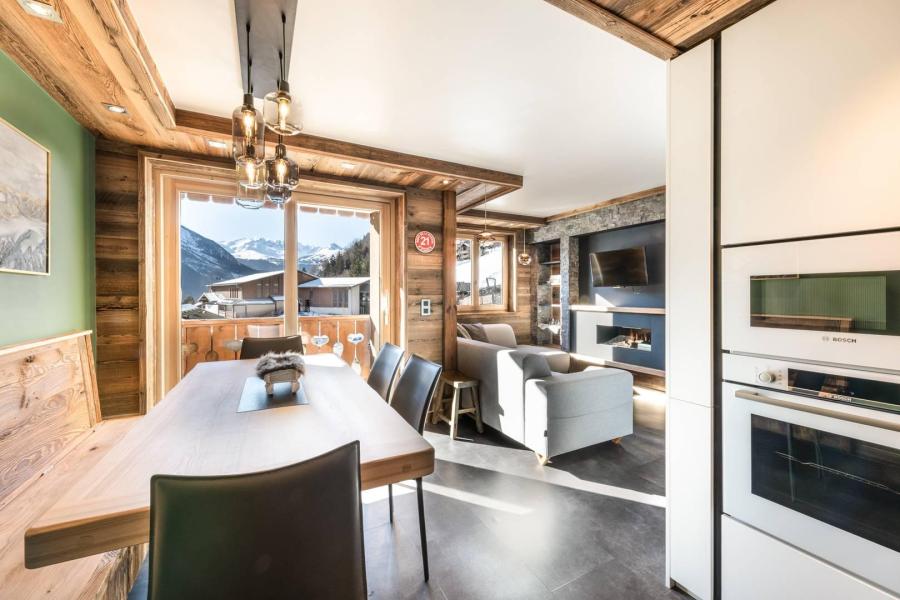 Ski verhuur Appartement 4 kamers 8 personen (3) - Résidence Club Alpina - Champagny-en-Vanoise - Eethoek