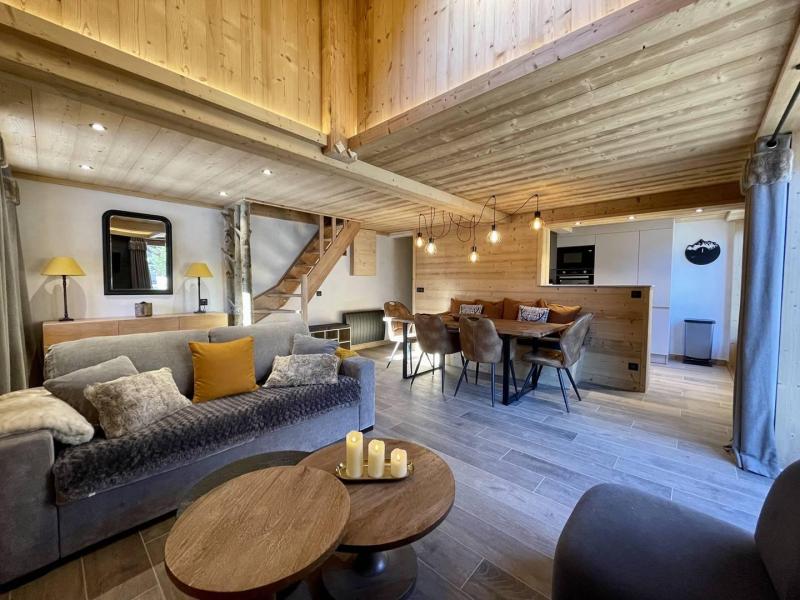 Ski verhuur Appartement duplex 4 kamers 6 personen (16) - Résidence Club Alpina - Champagny-en-Vanoise - Woonkamer