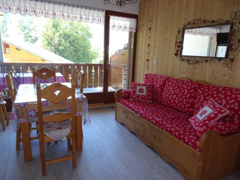 Rent in ski resort 3 room duplex apartment 4 people (CHARDON) - Résidence Flor'Alpes - Champagny-en-Vanoise - Living room