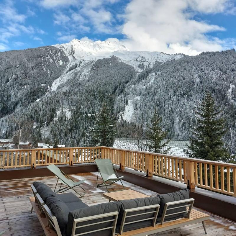 Rent in ski resort 4-room souplex apartment for 10 people (2) - Résidence l'Ancolie - Champagny-en-Vanoise - Terrace