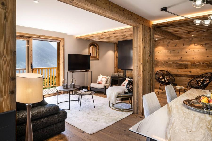 Ski verhuur Appartement 5 kamers 8 personen (4) - Résidence l'Ancolie - Champagny-en-Vanoise - Woonkamer