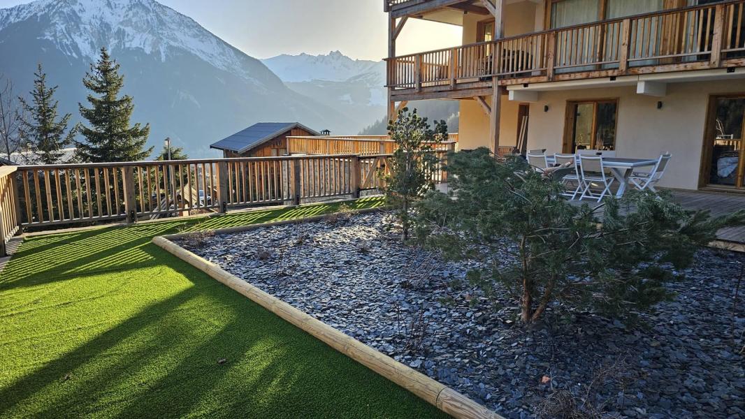 Skiverleih Appartement souplex 4 Zimmer Kabine 10 Personen (2) - Résidence l'Ancolie - Champagny-en-Vanoise - Terrasse